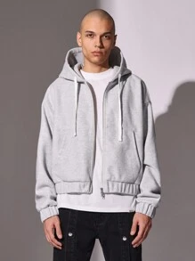 SUMWON Essential Crop Fit Zip-Up Hoodie Streetwear Athleisure Sweatshirt Modern Urban Fashion Activewear Workout Casual Outerwear Classic Winter Warm