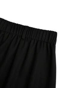 Celure Plus Size Textured Floral Embroidered Relaxed Straight Leg Casual/Work Pants - Multicolor - View 4