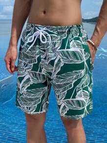 DAZY Abstract Print Casual Beach Shorts For Men, Summer - Multicolor - View 5