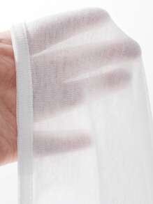 DAZY 女士简约时尚休闲罩衫，日常穿着，适合夏季海滩度假穿着 - 白色 - 查看 8