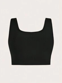 SHEIN Essnce Đồ thể thao nữ cỡ lớn, Bộ 4 món, Bộ đồ nữ, Đồ tập yoga, Đồ mặc ngoài, Bộ đồ mùa hè, Bộ đồ tập thể dục, Quần bó, Quần bó, Bộ đồ đen - màu đen - Xem 6
