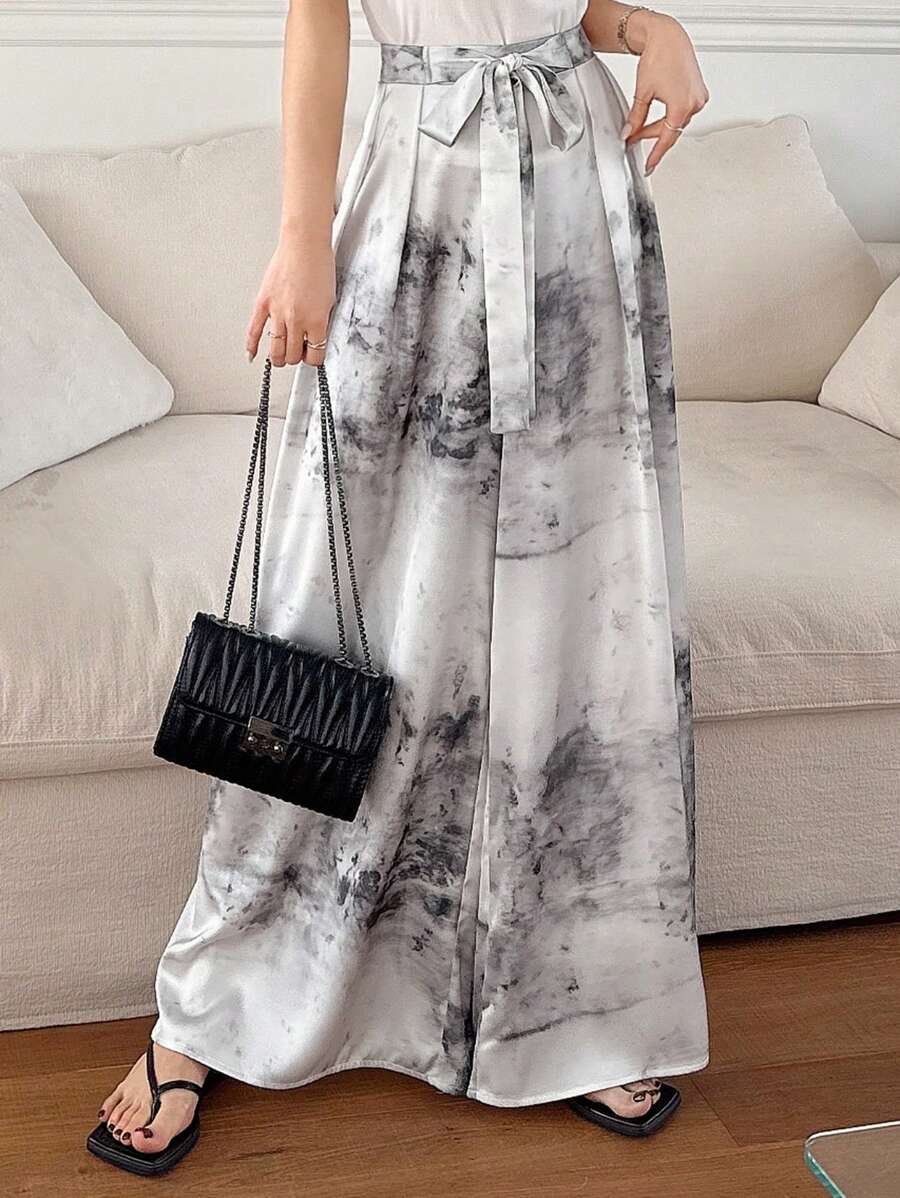 DAZY Women's Fashion Loose Tie-Dye Wide Leg Pants - Multicolor - View 1