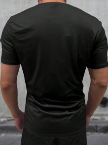 Manfinity Homme 男士T恤（随机扎染）简约时尚休闲日常穿着 - 彩色 - 查看 2