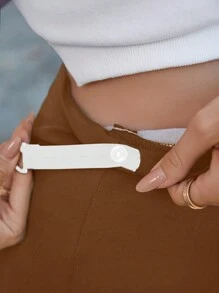 SHEIN Pregnant Women Solid Color Adjustable Waist Casual Versatile Leggings