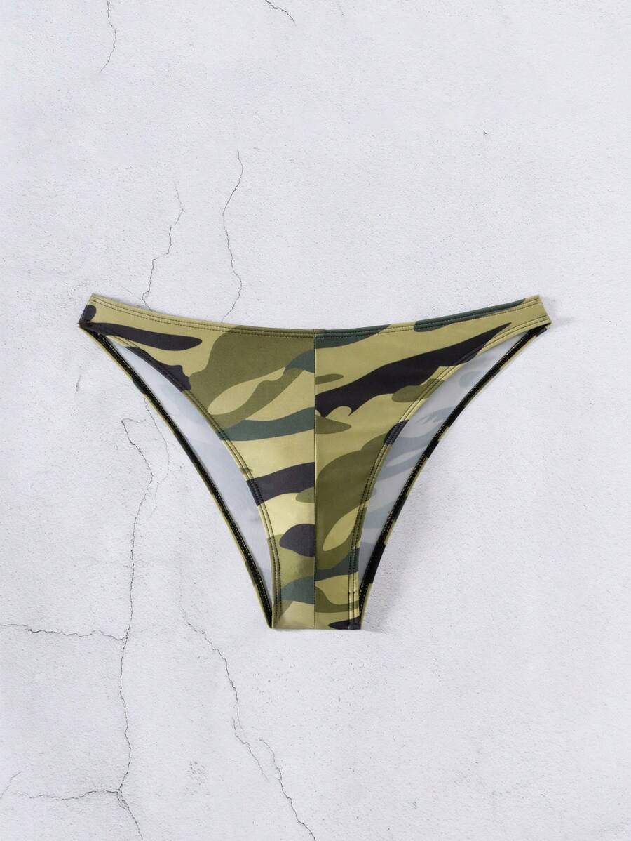 Manfinity Swimmode 男士迷彩印花简约游泳短裤，休闲度假