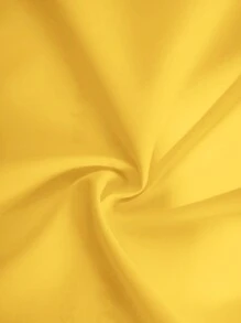 Slaydiva Casual Elegant Commuter Sexy Long Sleeve Adjustable Cuff Pocket Solid White Mini Shirt Dress For Women - Z - Yellow - View 7