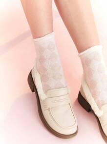 SheIn MOD 女式時尚樂福鞋平底鞋