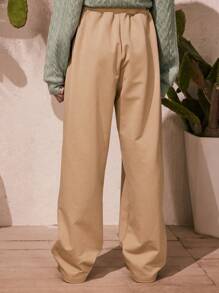 SHEIN 1pc Girls Casual City Style Sweatpants With Small Pocket Design, Comfortable Leisure Pants For Outdoor, Sports, And Daily Wear