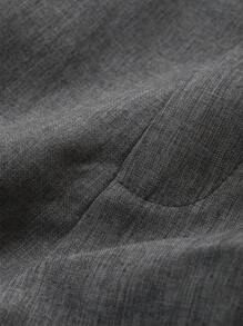 DAZY 女士宽松百褶百慕大短裤 - 灰色 - 查看 7