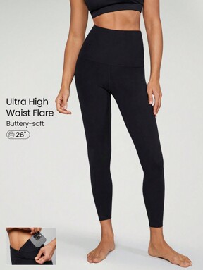 GLOWMODE 26" FeatherFit™ High Expectations Super High-Waist Pocket Leggings Gym Fall Winter