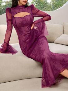 Modelyn Vestido casual de uso diario con mangas largas, minimalista y con estilo para mujeres