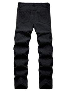 Manfinity EMRG Men's Casual Denim Jeans, Simple And Fashionable For Daily Wear