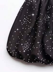 EgrlEra Women's Leopard Print Patchwork Minimalist Strapless Casual Mini Dress - Black - View 5