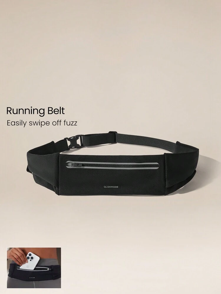 On The Move Lightweight Reflective Running Belt Bag With Adjustable Waist