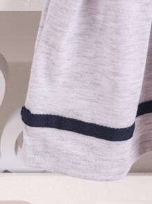 SHEIN Vestido casual plisado con cuello acanalado de moda para niñas, estilo escolar, para el verano