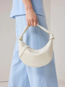 MOTF PREMIUM حقيبة يد نسائية ، موديل أنيق يومي وعملي - أبيض - مشاهدة 5