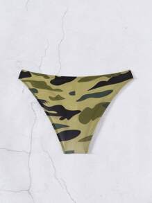 Manfinity Swimmode 男士迷彩印花简约游泳短裤，休闲度假