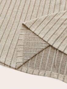 Celure Plus Size Elegant Casual Ribbed Fuzzy Fishtail Skirt