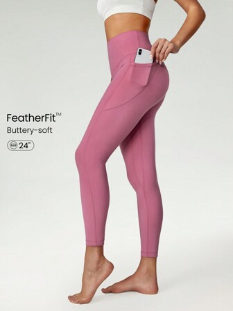 GLOWMODE 24" FeatherFit™ High-Rise Side Pocket Leggings Fall Winter