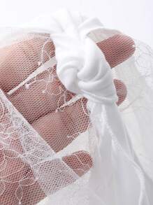 DAZY 纯色蕾丝拼接修身长袖优雅衬衫，女式 T 恤，适合春季、秋季服装