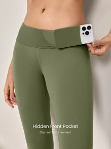 GLOWMODE 24" FeatherFit™ Low Impact 3/4 Leggings Gym Fall Winter