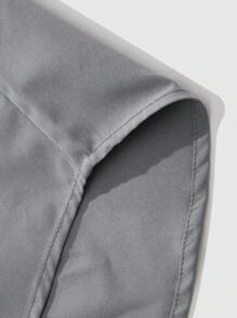 Manfinity Mode 男士休闲短袖简约时尚汗衫，日常穿着 - 灰色 - 查看 8