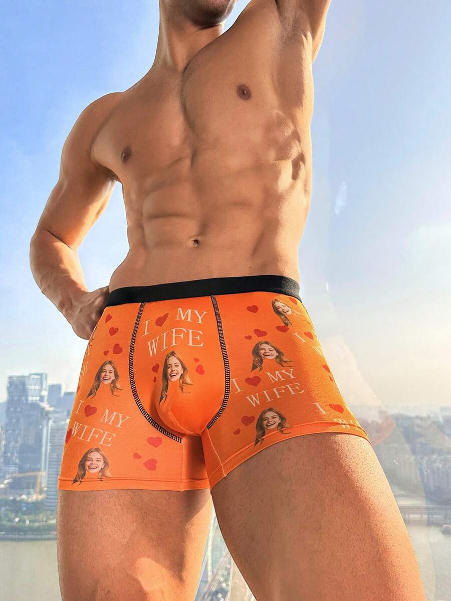 Slip da uomo tinta unita con patchwork, stile semplice, per uso casual quotidiano