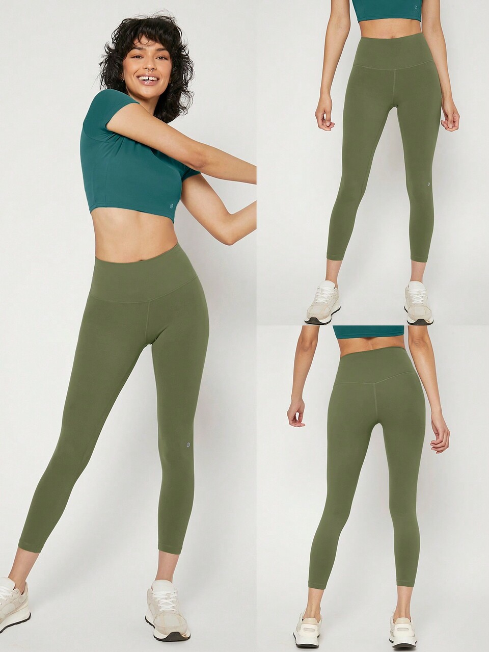 24" FeatherFit™ Low Impact 3/4 Leggings Gym  Spring Summer