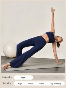 GLOWMODE 29" FeatherFit™ Ease Into It Wide Leg Ultra High-Waist Leggings With Pocket Fall