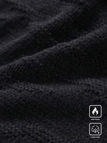 Manfinity EMRG Men's Crew Neck Long Sleeve Casual Knit Sweater - Green - View 3