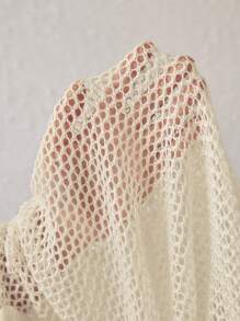 Swim Chiccia Váy hở lưng đan tay thanh lịch mùa hè dành cho nữ - Màu be - Xem 7