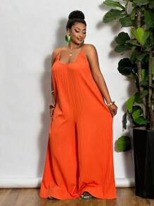 Slaydiva 新款女士狂欢/复活节服装，复古富豪风，乡村音乐会服装，外出服装，仙女风，音乐节服装，热带度假女装，夏季服装，夏季狂欢，欧洲夏季，春季服装，大码西部牛仔装，音乐会服装，毕业典礼服装，百搭日常休闲简约性感百搭单品，大码简约风，大码西部牛仔装，夏季休闲扎染圆领无袖连体裤/连身裤 - 橘色 - 查看 10