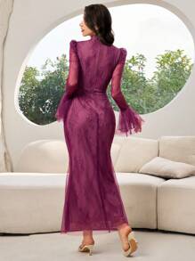 Modelyn Vestido casual de uso diario con mangas largas, minimalista y con estilo para mujeres