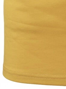 Manfinity Homme Men's Colorblock Short Sleeve Round Neck T-Shirt - Yellow - View 5