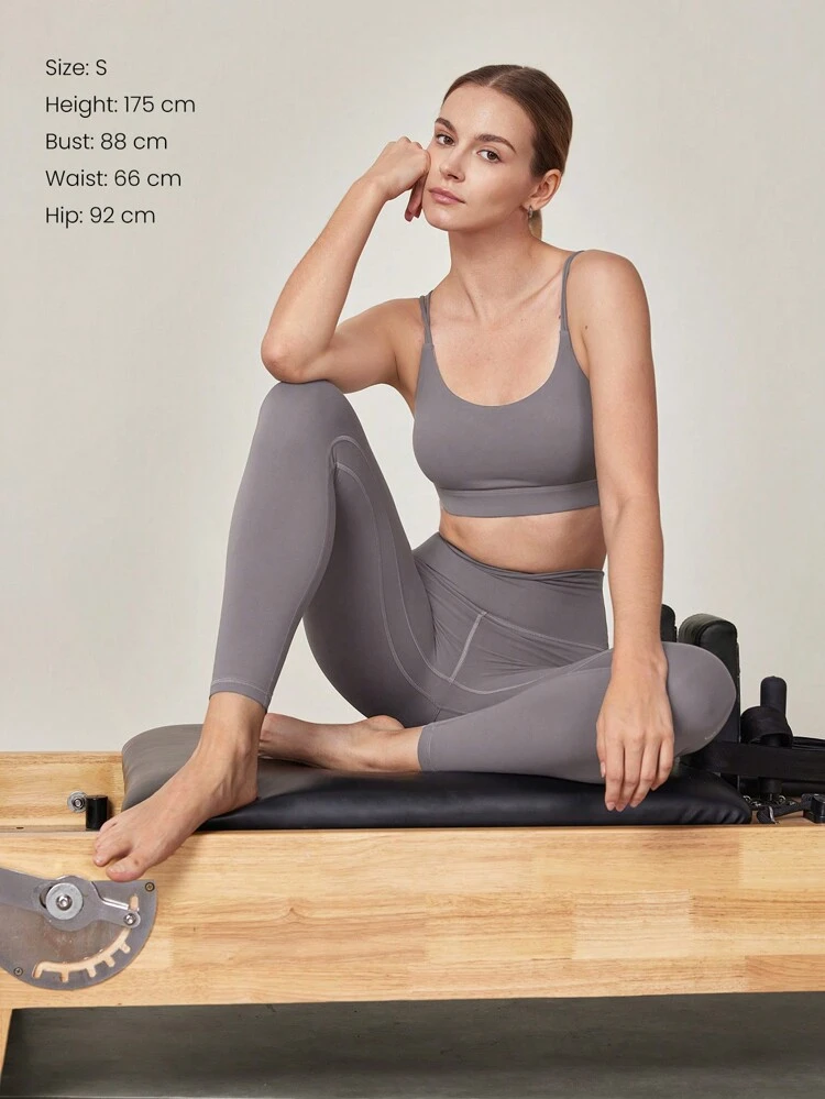 24" FeatherFit™ Low Impact 3/4 Leggings Gym  Spring Summer
