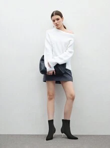 CUCCOO BIZCHIC Women's Black Pointed Toe Fashion High Heel Ankle Boots Valentines - Black - View 10