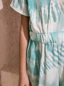 SHEIN 1 Pezzo Tuta per Ragazza Preadolescente, Stile Urbano Leisure, Tuta Pantaloni Lunghi Verdi per Ragazze, Comoda e Versatile, Adatta per Primavera, Estate e Autunno. Questa Tuta per Ragazze è Adatta per Varie Occasioni come Attività all'Aperto Urbane, Sport, Tempo Libero a Casa, Scuola e Raduni. - Verde - Visualizzare 5