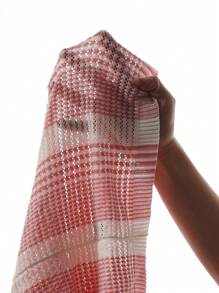 Claim Dot Men's Casual Striped Drop Shoulder Single-Breasted Knitted Sweater, Spring/Autumn - Pink - View 6