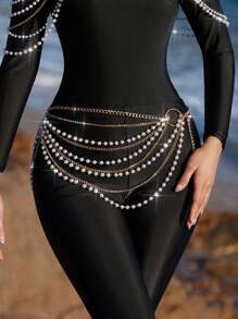 Swim Shayni 女士串珠时尚休闲沙滩罩衫，夏季 - 彩色 - 查看 3