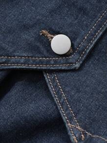 DAZY Damen Gewaschenene zweifarbige Denim-Weste und Denim Rock im Cowgirl-Stil, Frühling/Sommer