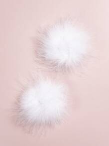 1 par Cobertura de pezón sexy de plumas para talla grande para boda