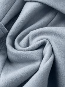 GlowEve 女士纯色双排扣优雅长袖大衣，适合秋冬季