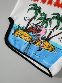 ROMWE MEN Casual 男士春夏季休闲开衩平角短裤