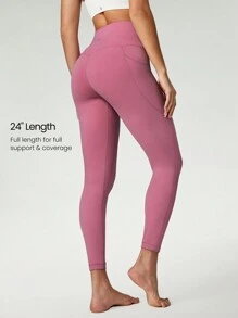 GLOWMODE 24" FeatherFit™ High-Rise Side Pocket Leggings Valentine's Day - Pink - View 2