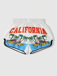 ROMWE MEN Casual 男士春夏季休闲开衩平角短裤