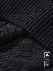 Manfinity EMRG Men's Crew Neck Long Sleeve Casual Knit Sweater - Green - View 4