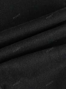 Jeans skinny casual femme de couleur unie avec boutons et poches à l'avant
