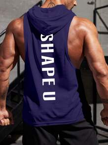 Manfinity Running 男士休闲运动背心，简约设计，适合日常穿着 - 紫色 - 查看 1