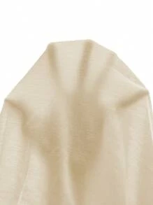 INAWLY Áo thun hở vai dáng rộng thoải mái mùa hè cho nữ có in chữ, áo thun họa tiết cho nữ - Màu be - Xem 5