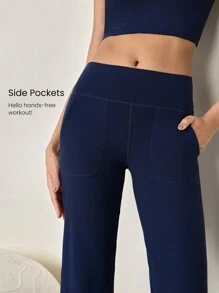 GLOWMODE 29" FeatherFit™ Ease Into It Wide Leg Ultra High-Waist Leggings With Pocket Fall